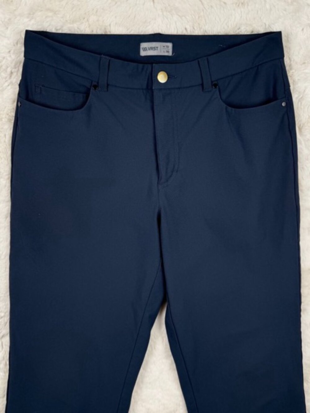 VRST Men's Limitless Performance Pants Athletic Fit Blue Stretch Size 32x30 Golf